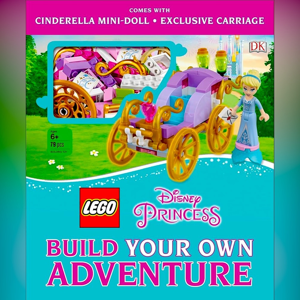 Lego Disney Princess Build Your Own Adventure Book with Cinderella & Carriage